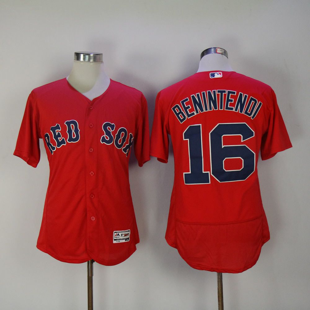 Men Boston Red Sox #16 Benintendi Red MLB Jerseys->boston red sox->MLB Jersey